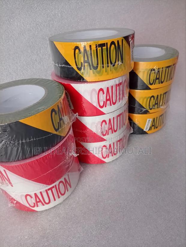 Road Safety Caution Tape – High Visibility Barrier Roll
