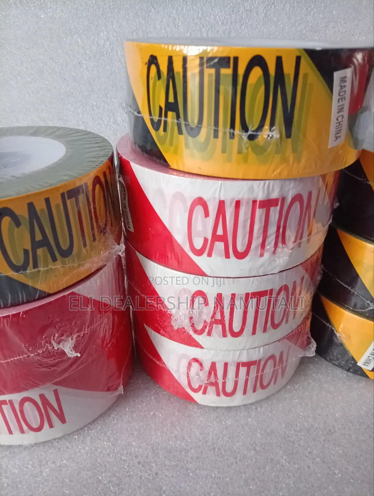 Road Safety Caution Tape – High Visibility Barrier Roll