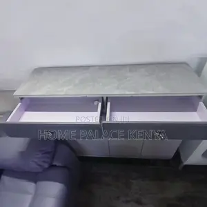 Home Console: Glossy 4 Door Two Toned Buffet Cabinet With Grey