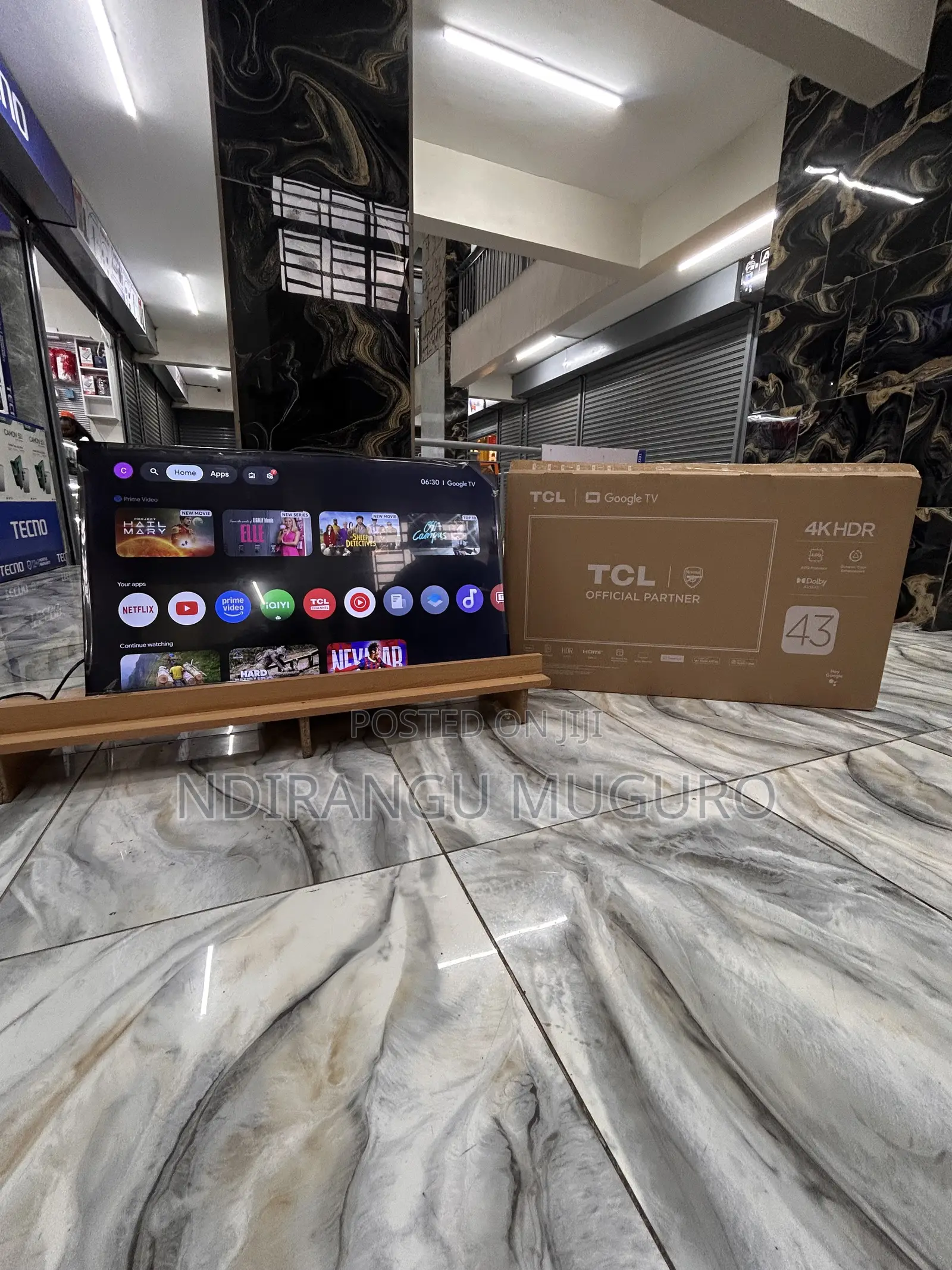TCL 43inch Uhd Google Frameless Tv