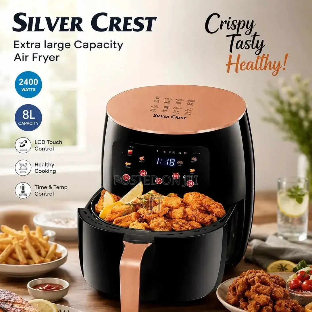 Silver Crest 8l Digital Air Fryer - Large Capacity 2400w