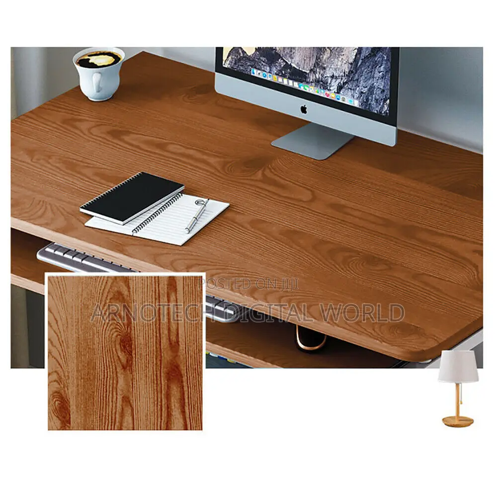 Computer Desk With Shelves, Wooden Office Desk With Storage Shelf