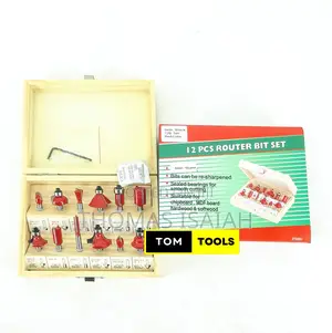 12pcs 6.0mm Shank Router Bit Set