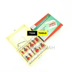12pcs 6.0mm Shank Router Bit Set