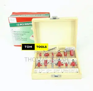 12pcs 6.0mm Shank Router Bit Set