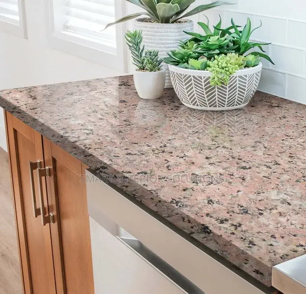 Polished Rosy Pink Granite Stone 8×2ft