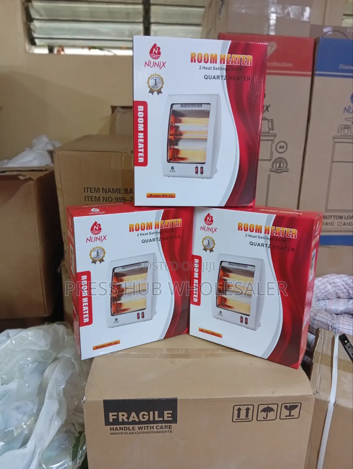 Nunix Nh-02 Quartz Portable Electric Room Heater – 800w