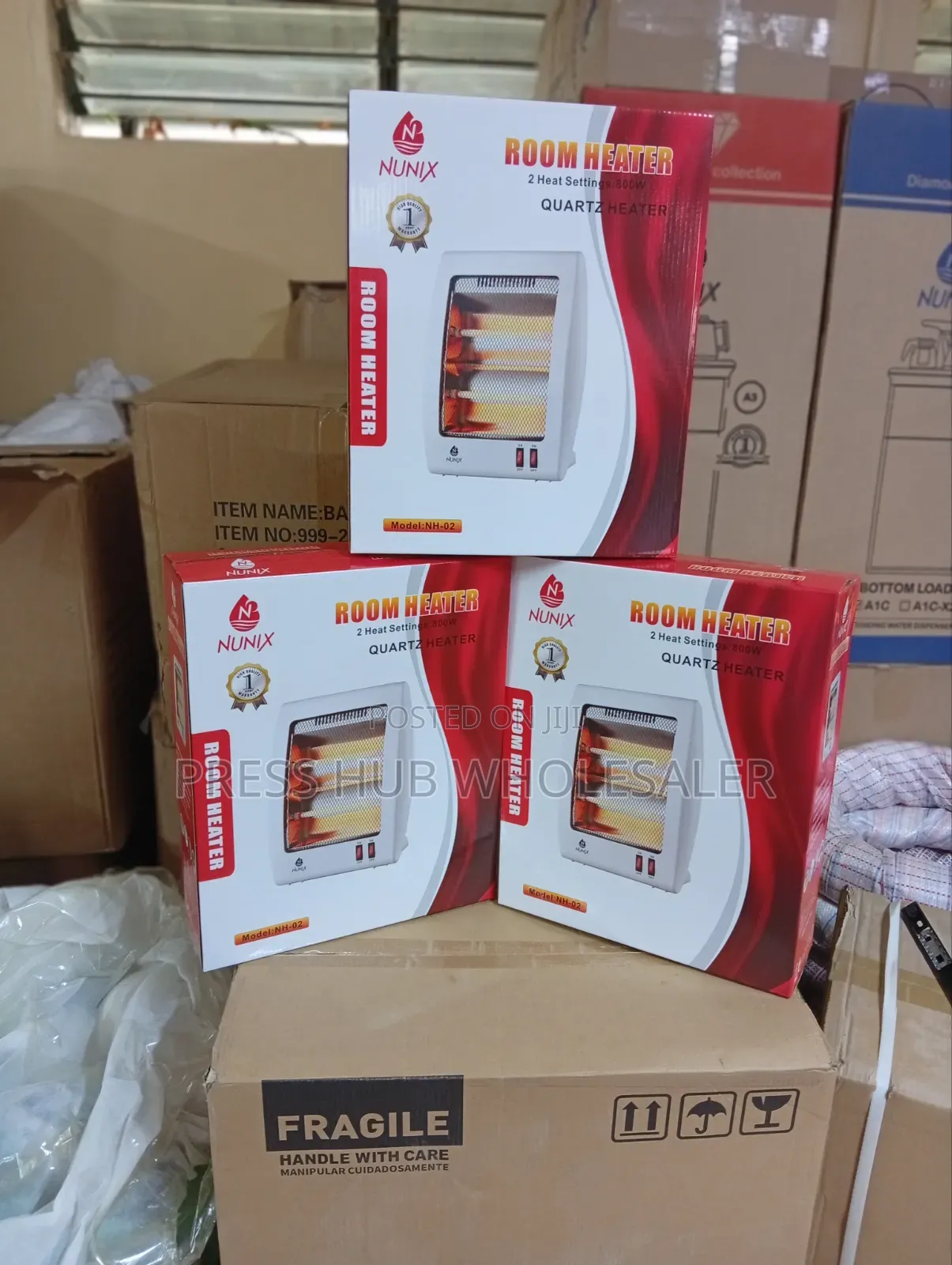 Nunix Nh-02 Quartz Portable Electric Room Heater – 800w
