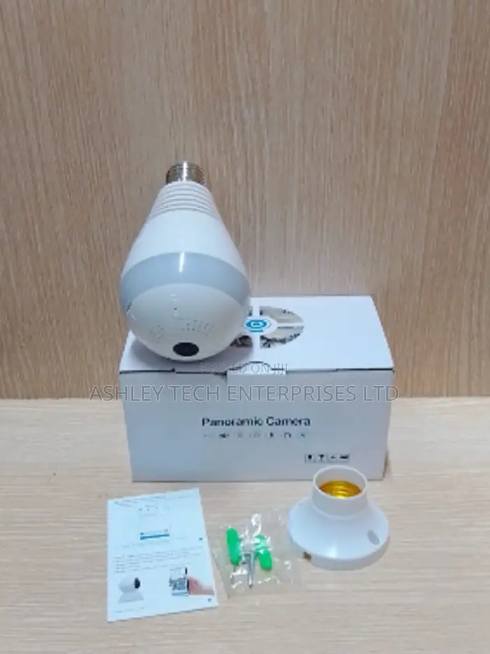 Wireless V380 Bulb Camera 2mp – 360° Indoor Wifi Camera