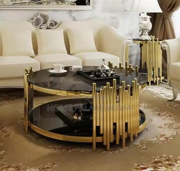 Centre Table: High End Versatile Double Deck Black Table - thumbnail 3
