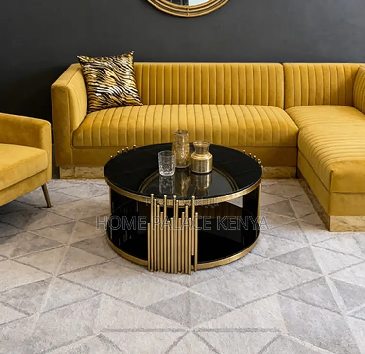Centre Table: High End Versatile Double Deck Black Table