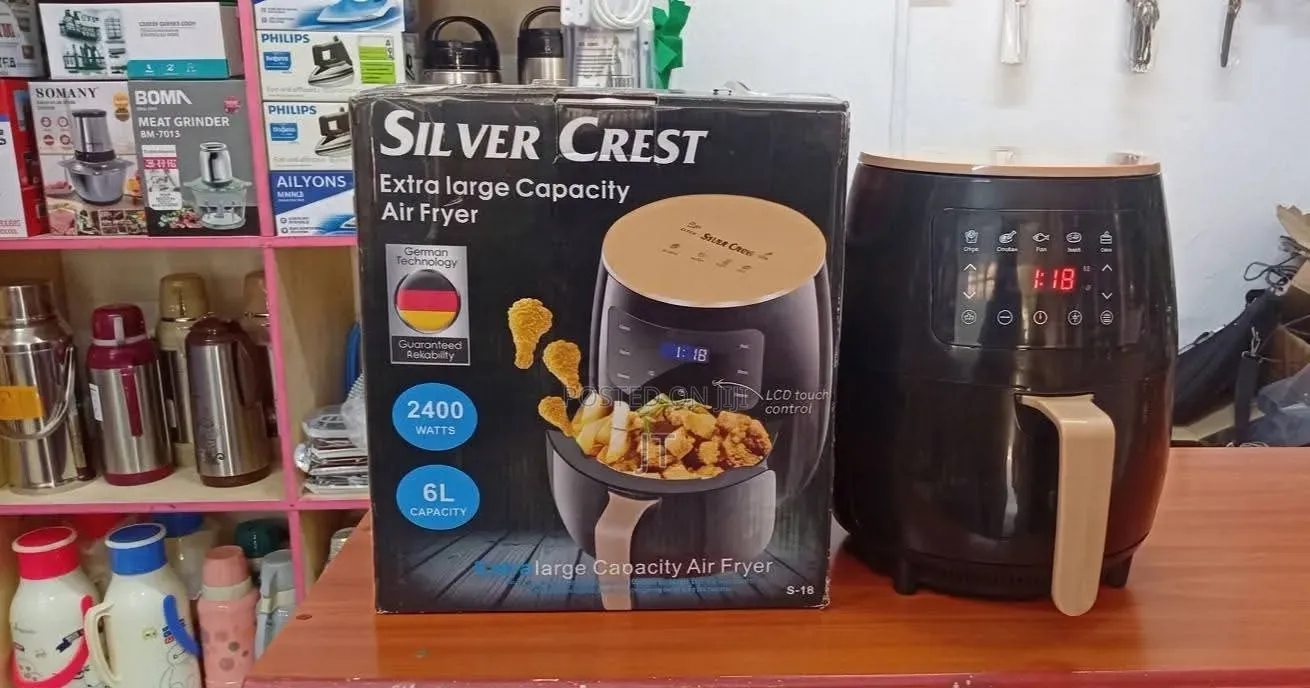 Silver Crest 6l Digital Air Fryer - 2200w Oil-Free Cooker