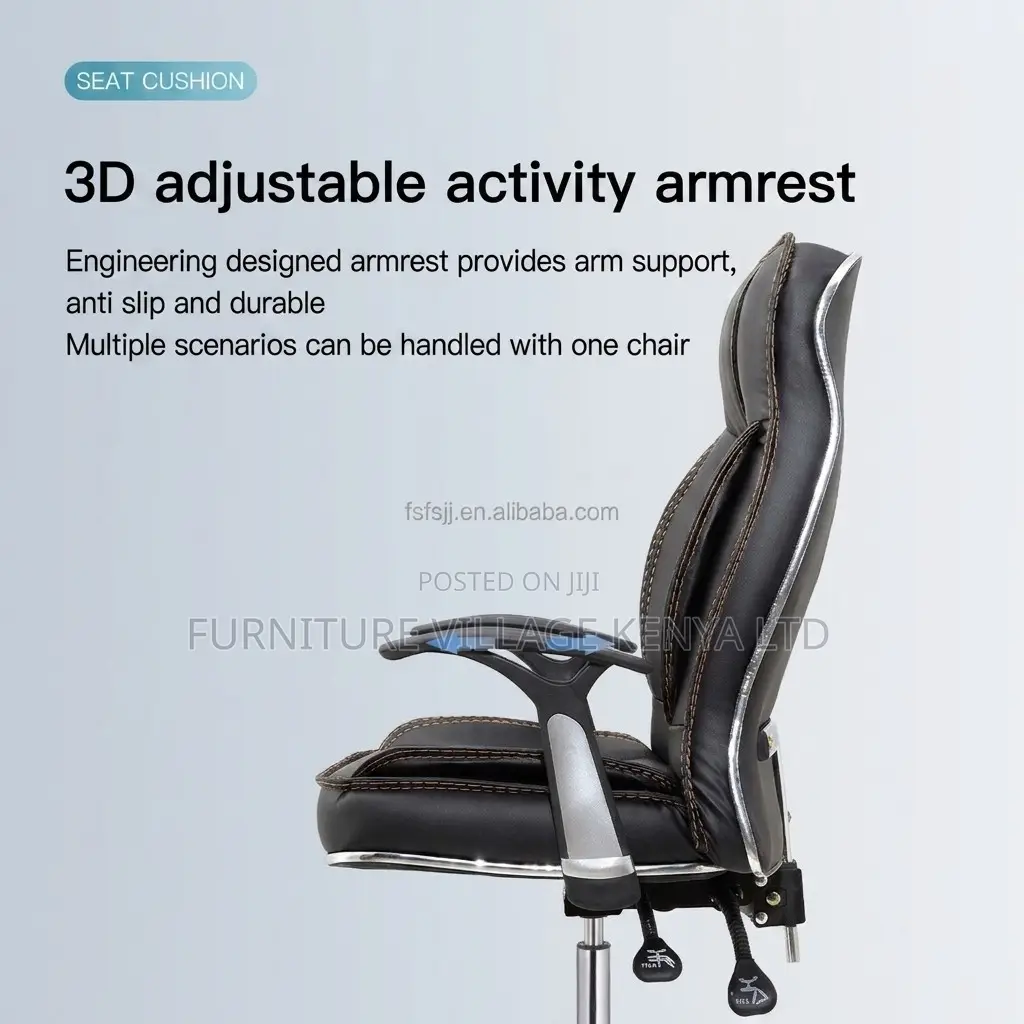 Office Chair Leather With Comfy Sponge