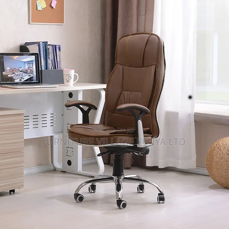 Office Chair Leather With Comfy Sponge