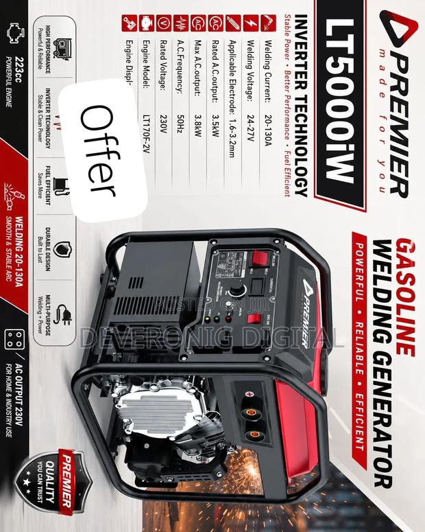 Premier Lt500iw Gasoline Welding Generator