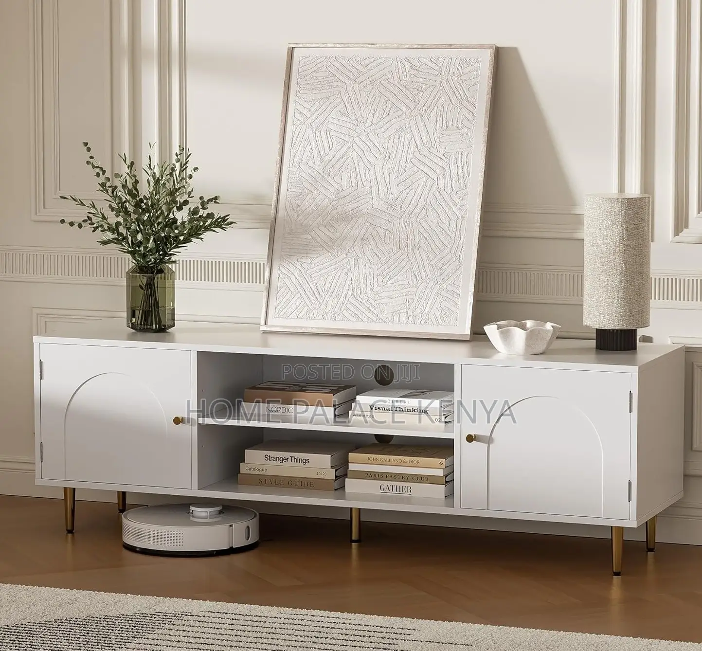 Tv Stand: Customizable Wood Panel Tv Stand