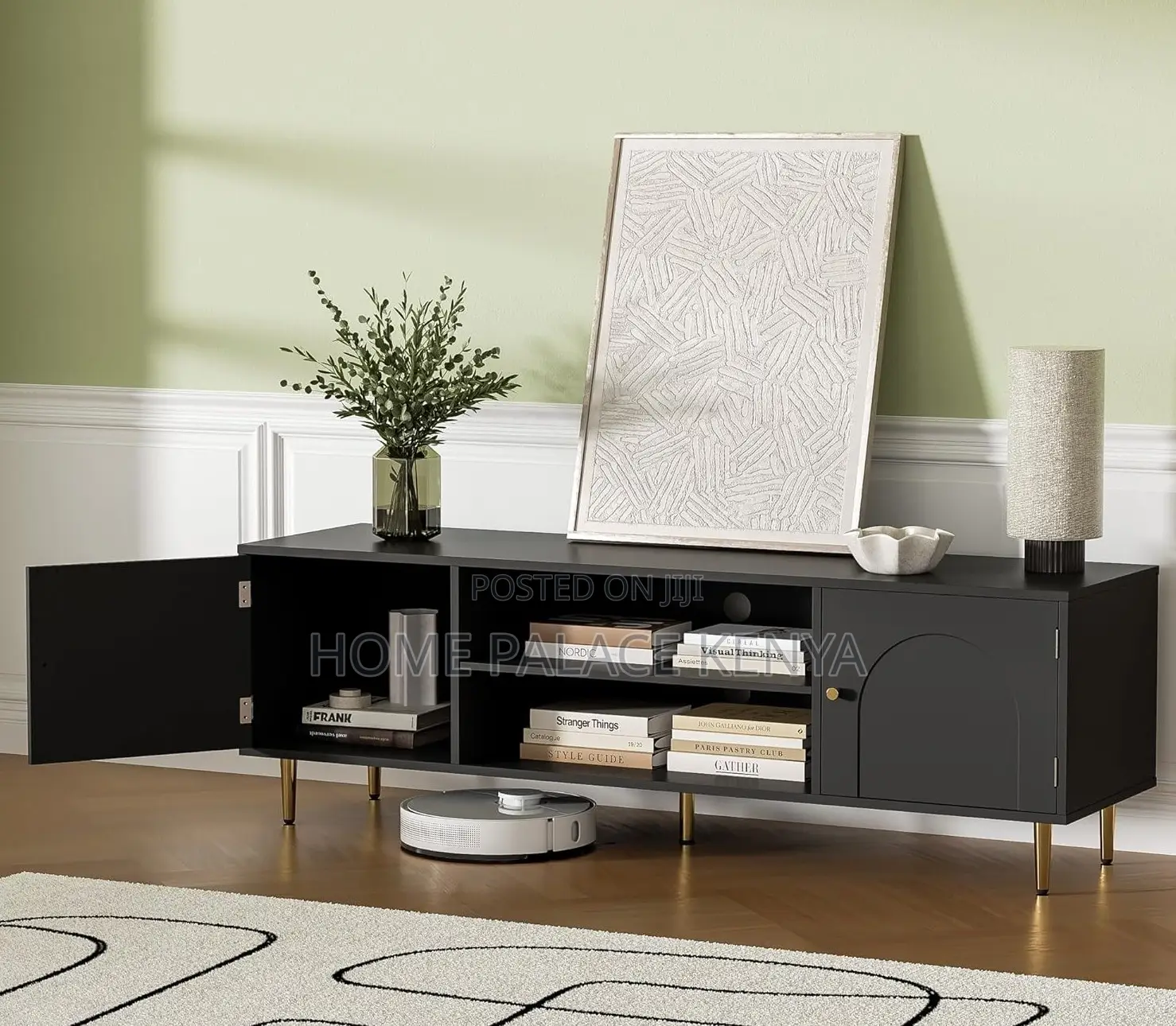 Tv Stand: Customizable Wood Panel Tv Stand