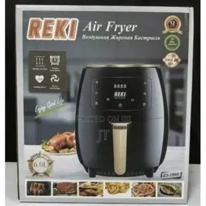 Reki 6l Digital Air Fryer- 1400w Touchscreen Oil-Free Cooker