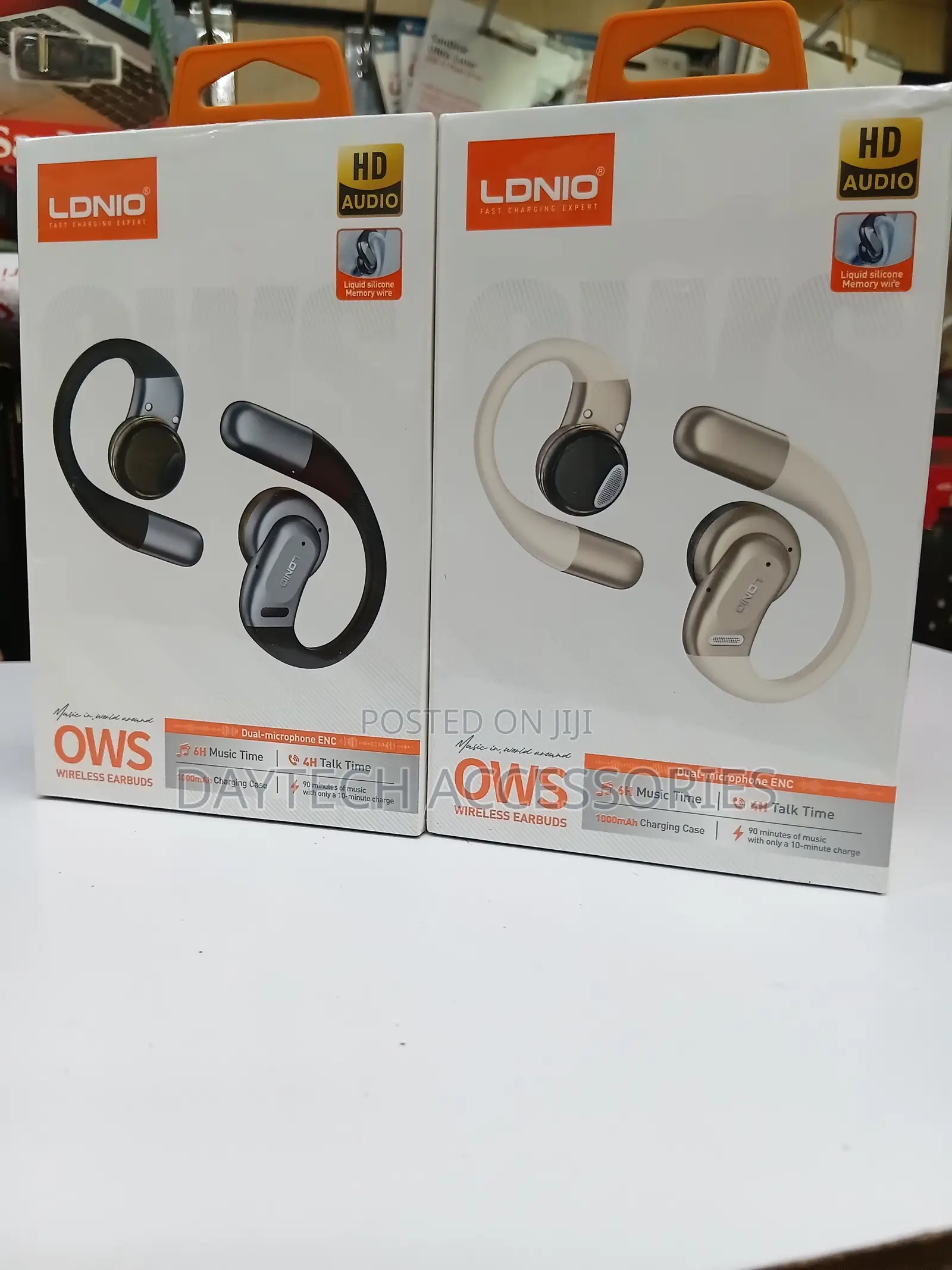 These Are Ldnio T12 Ows Wireless Earbuds Featuring an Open-Ear Design.