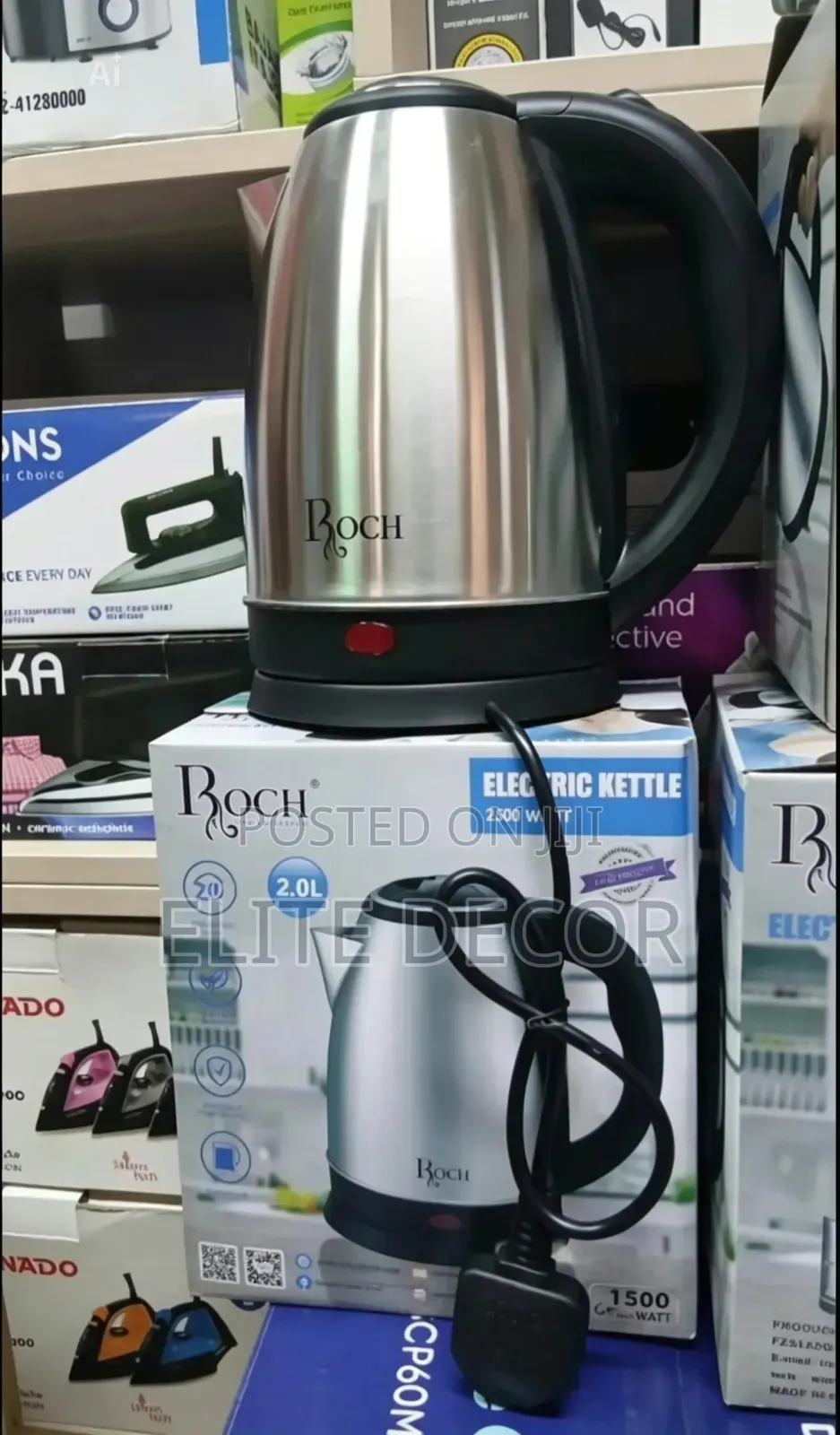 2.0 Litres Roch Stainless Steel Electric Kettle