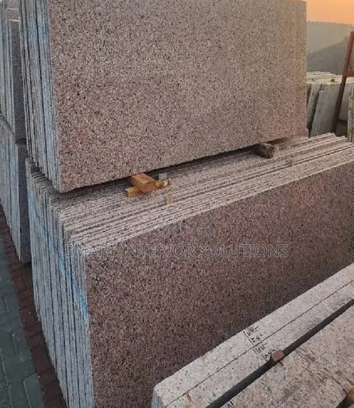 Scratch-Resistant Rosy Pink Granite 8×2ft