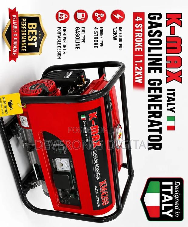 K Max Gasoline Generator 4stroke 1.2kw - thumbnail 3
