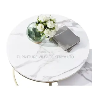 Metal Round Marble Coffee Tables