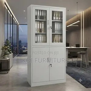 Office Cabinet; Heavy-Duty Steel Constructed Files Store Cabinet