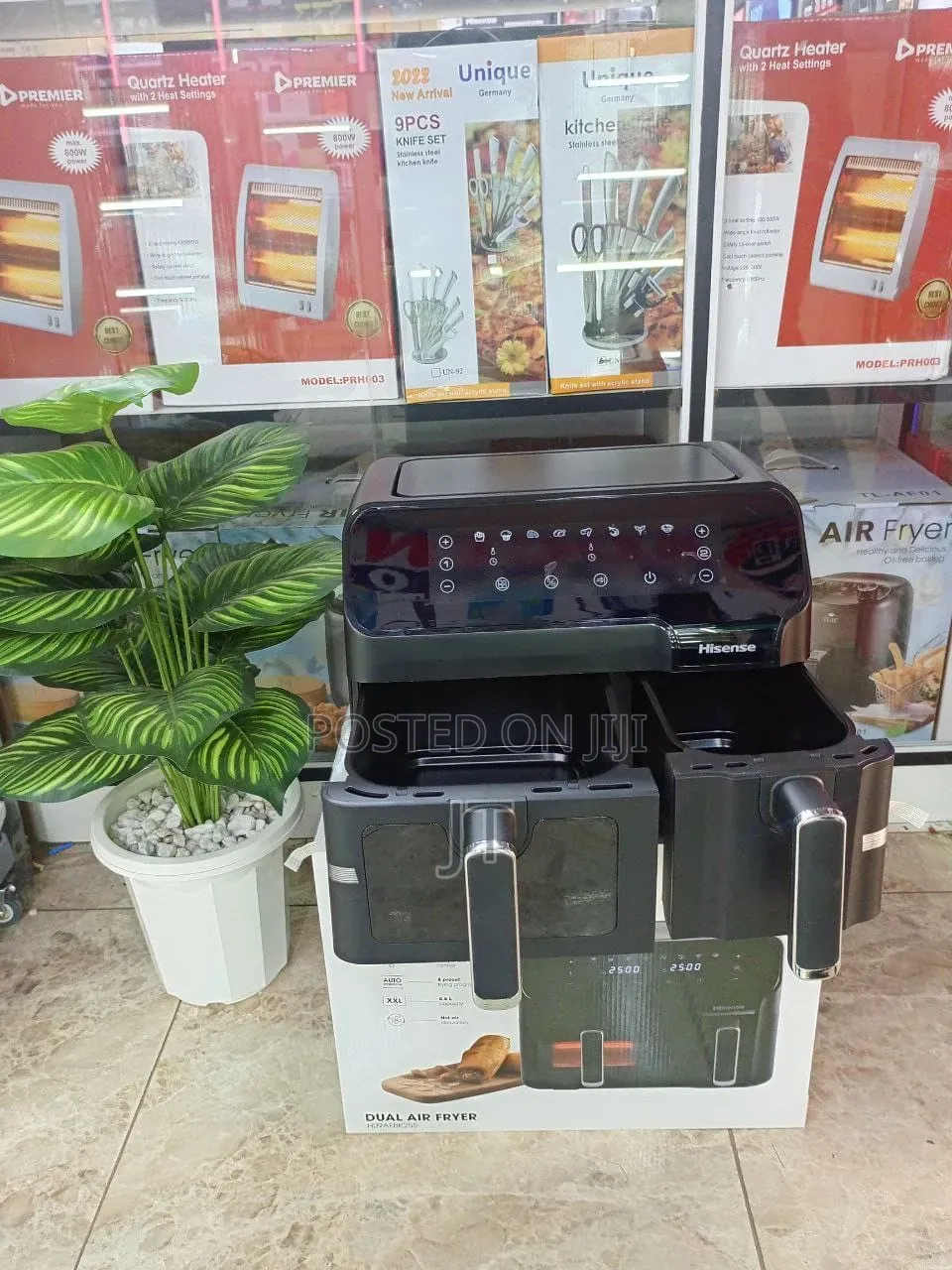 Hisense 8.6l Dual Basket Air Fryer -2700w Smart Double