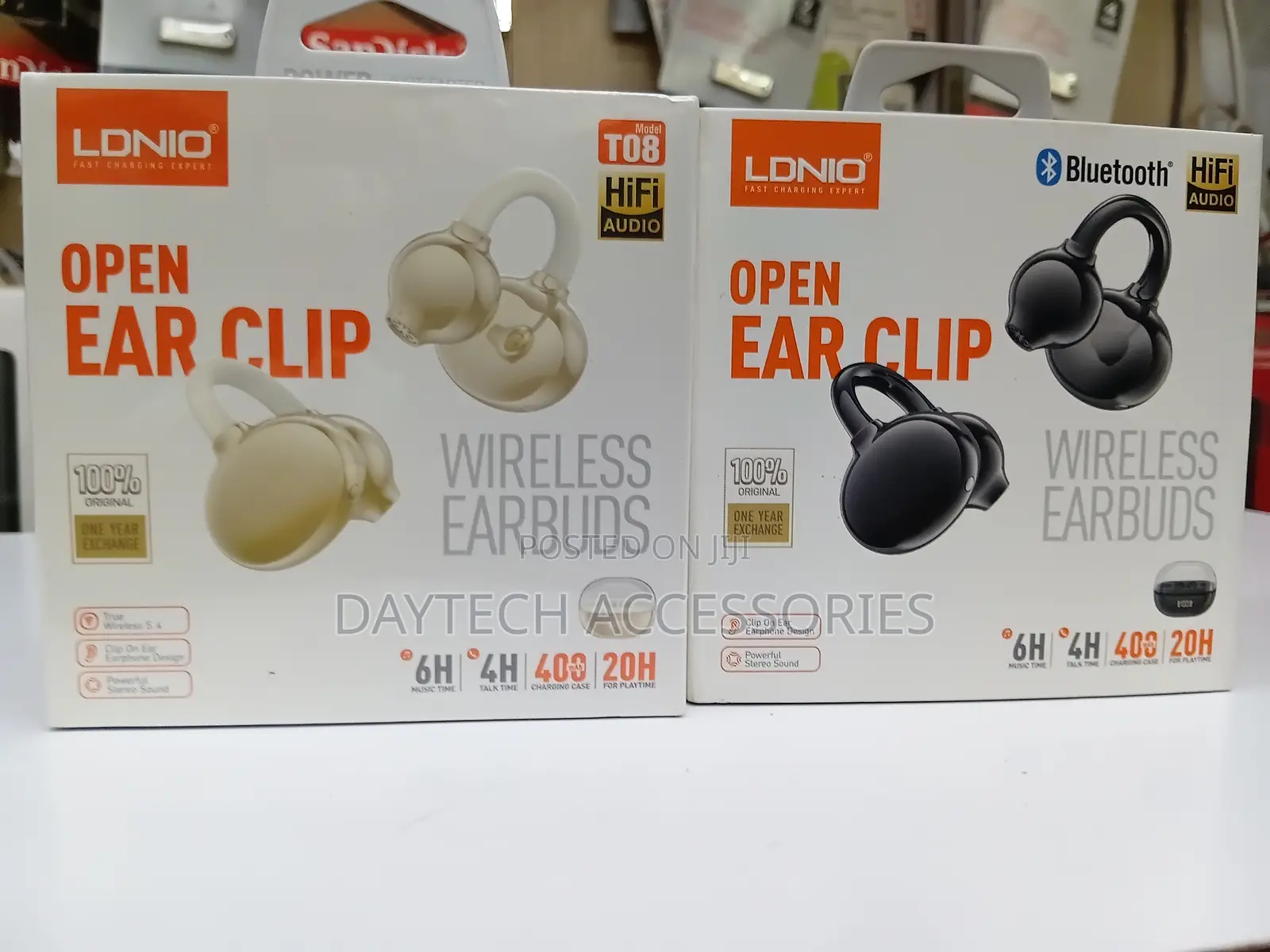 Ldnio T08 Wireless Stereo Bt Open Earphones Wireless in-Ear - Black