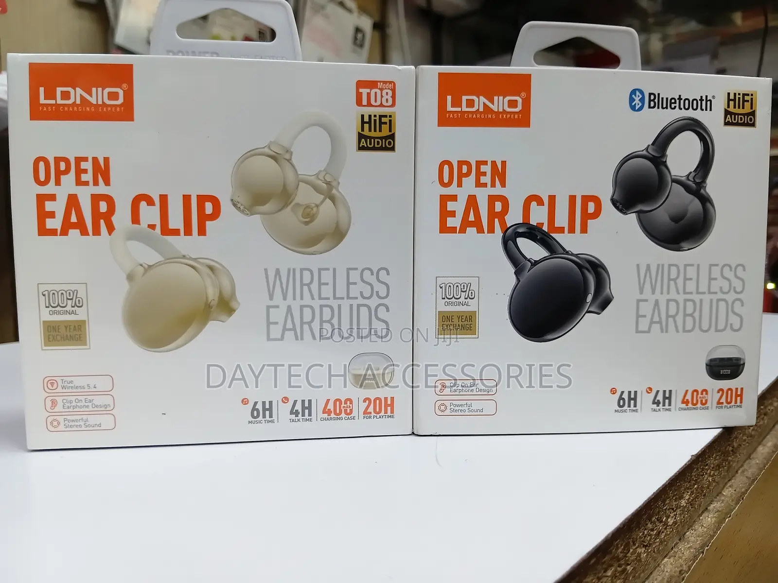 Ldnio T08 Wireless Stereo Bt Open Earphones Wireless in-Ear - Black