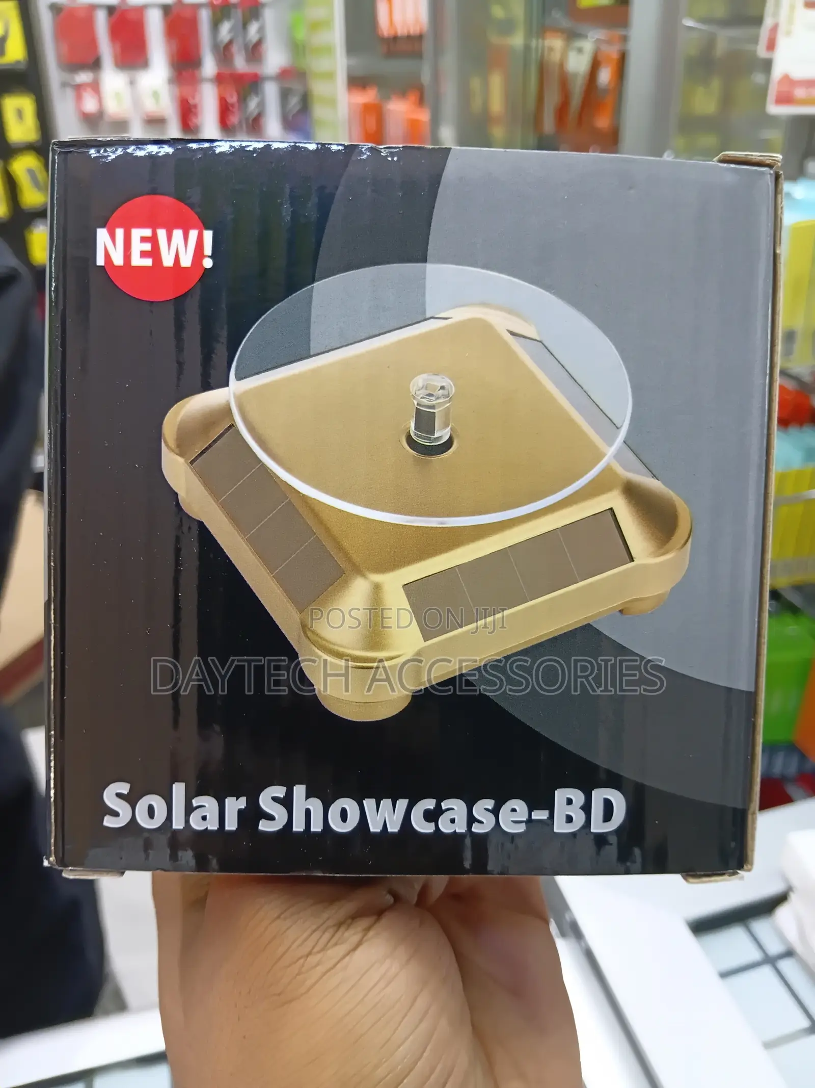 Solar Showcase-bd Rotating Display Stand.