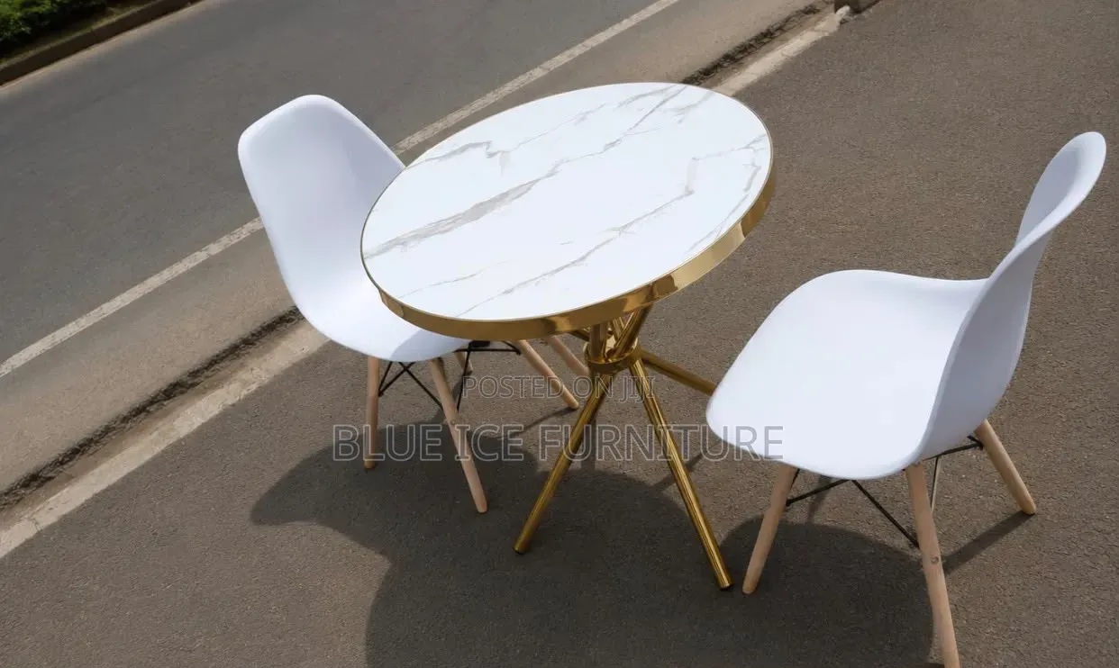 2 Seater Round Dining Table With Eames Chair