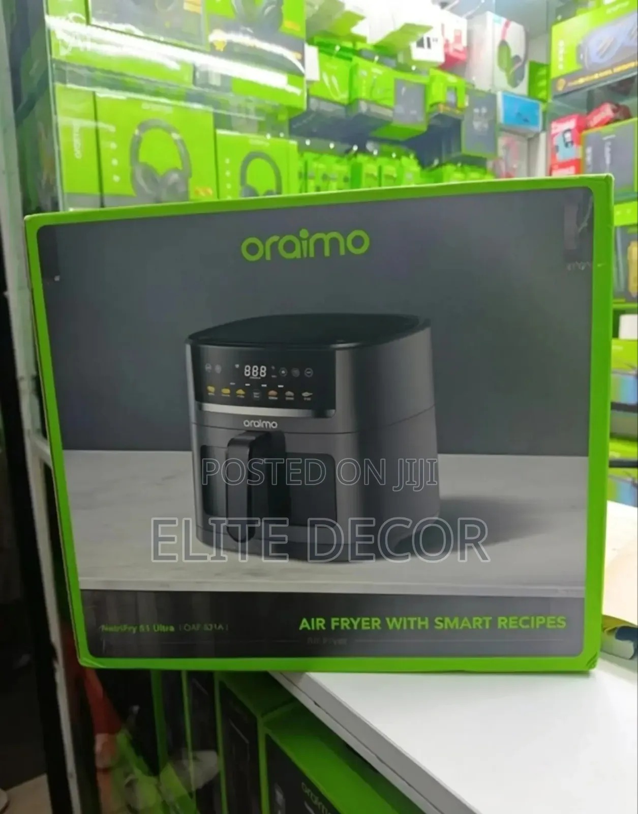 Oraimo Smart Air Fryer 5l 1500w Visible Window Oil-Free Oh-Af210n