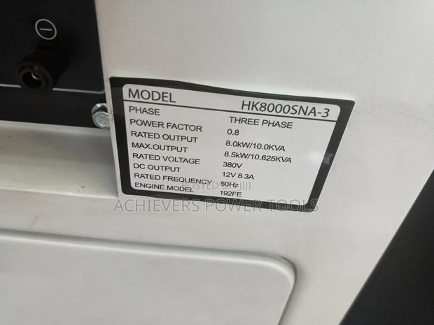 Hisaki 10kva Generator Machine Single Phase/Three Phase - main view