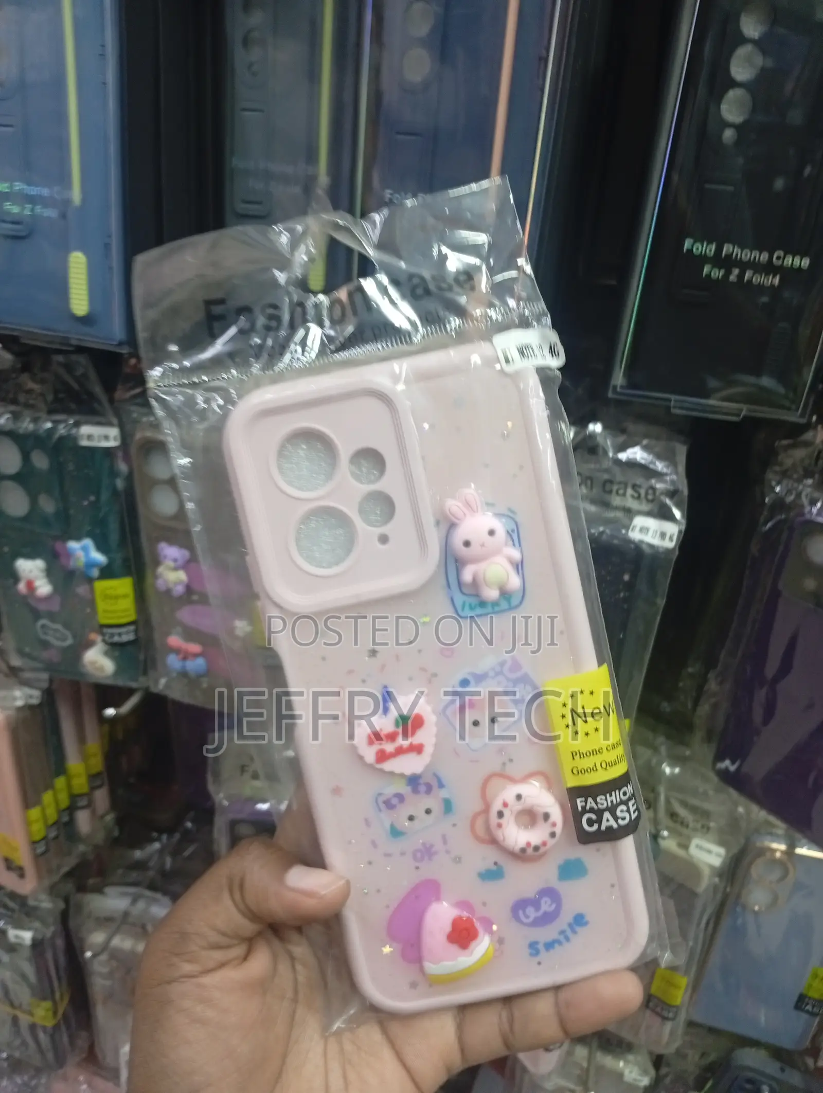 Redmi Note 13 4g Pink, Cartoon-Style Soft Silicone Phone Case