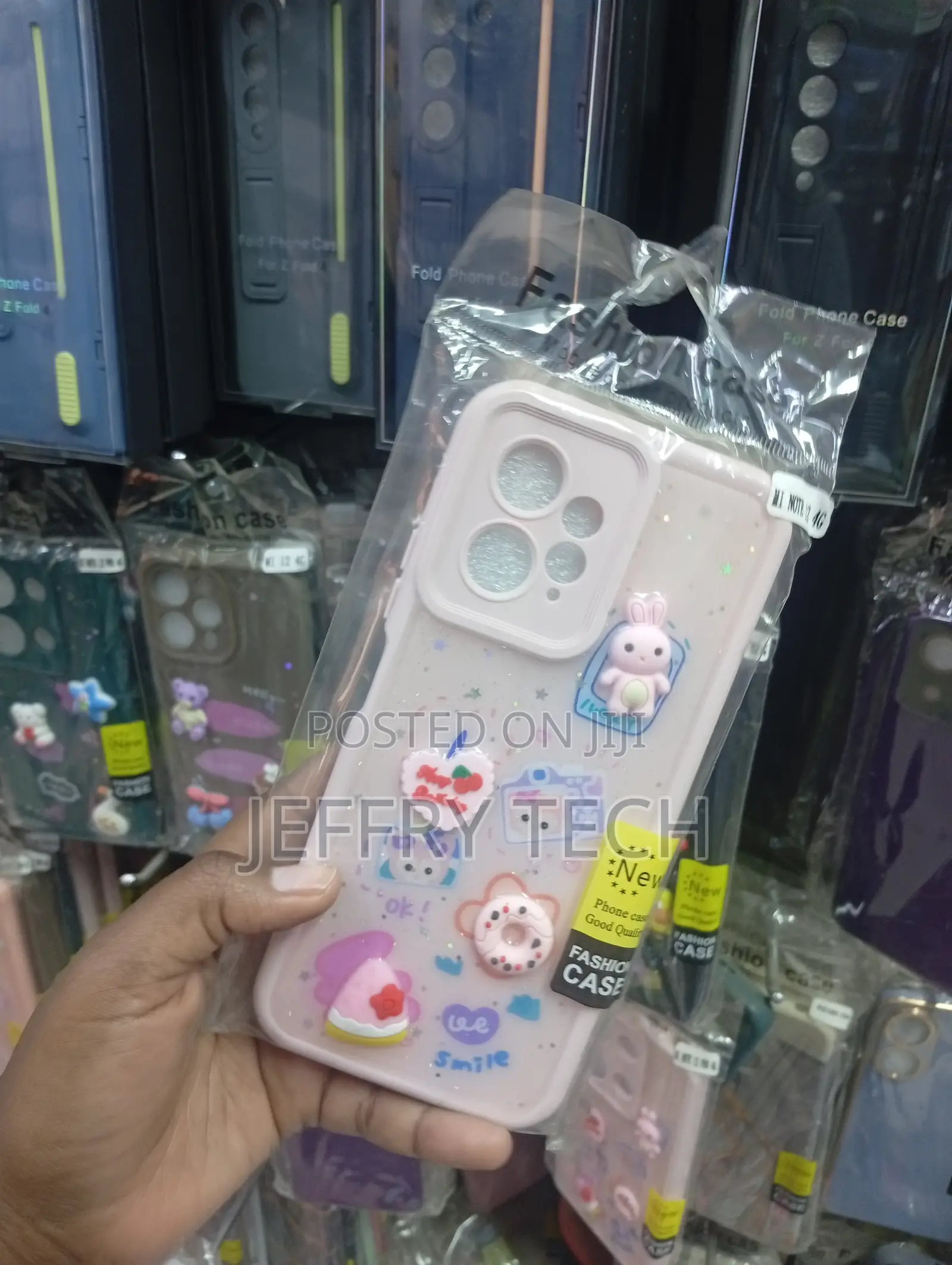 Redmi Note 13 4g Pink, Cartoon-Style Soft Silicone Phone Case