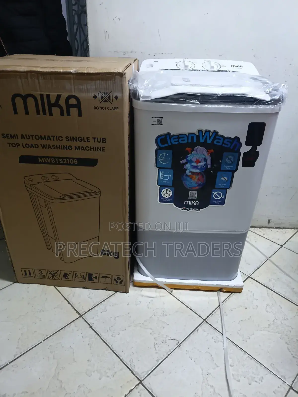 Washing Machine Mika Cleanwash 6kg Semi-Automatic Washer