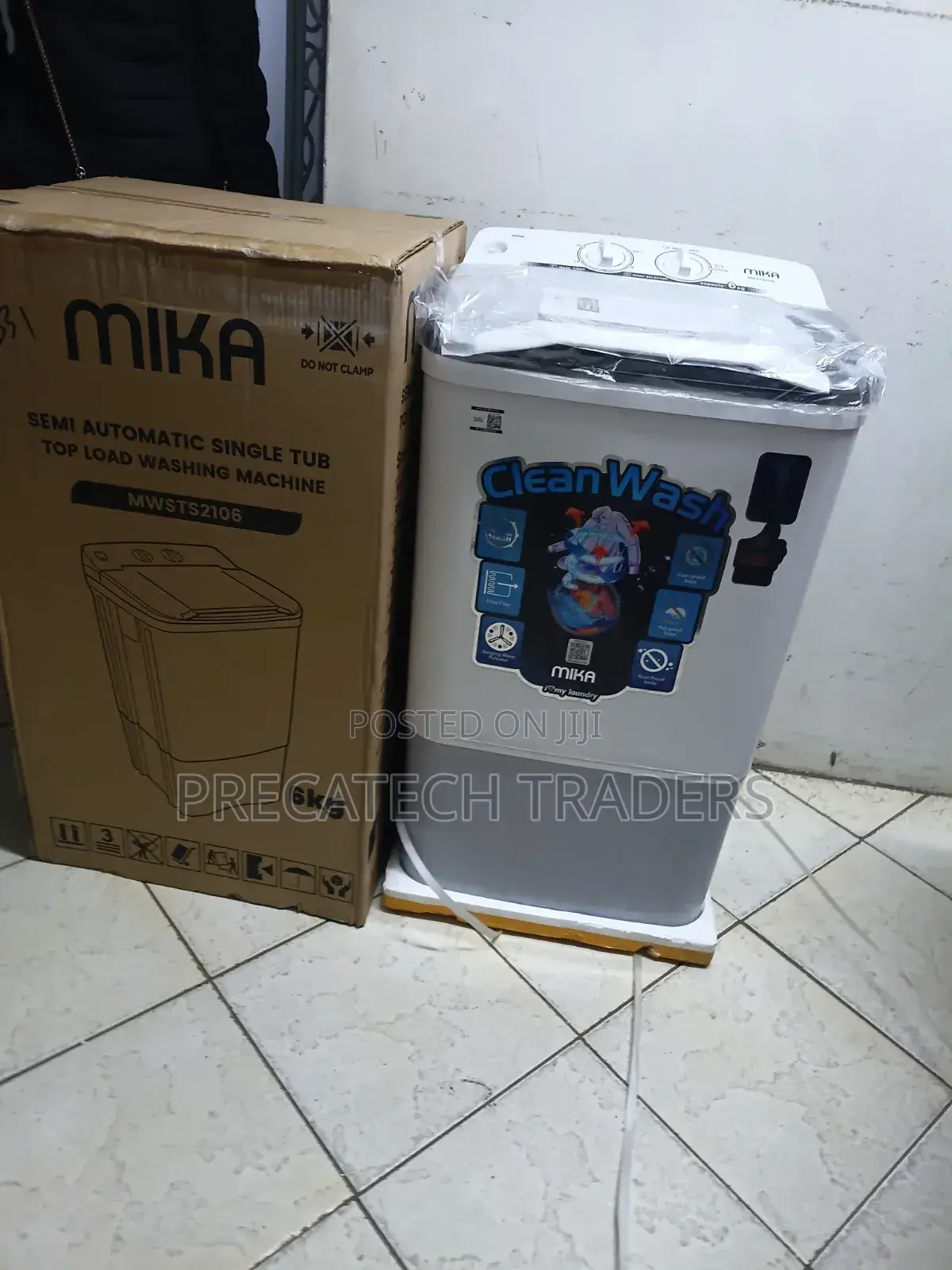 Washing Machine Mika Cleanwash 6kg Semi-Automatic Washer