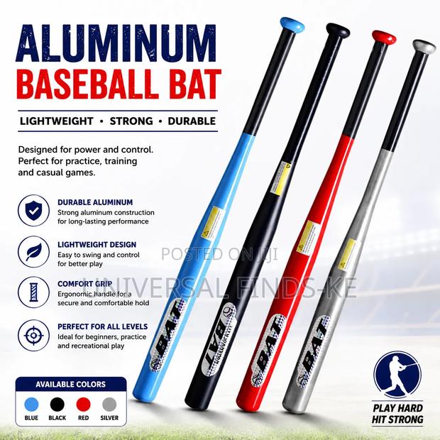 Premium Aluminum Baseball Bat – Lightweight Training Practice Bat