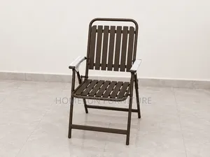 Foldable Outdoor Metal Garden Chair With Armrests