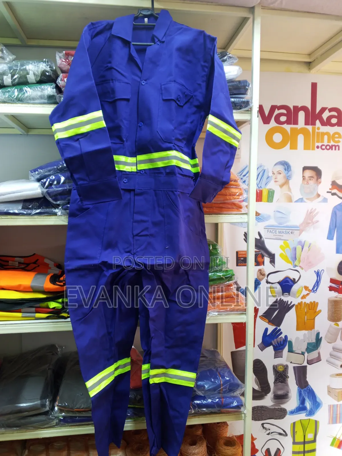 Reflective Overalls - Blue