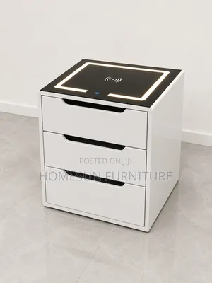 Side Bed Drawer With Wireless Charger