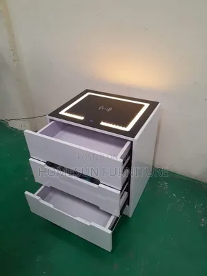 Side Bed Drawer With Wireless Charger