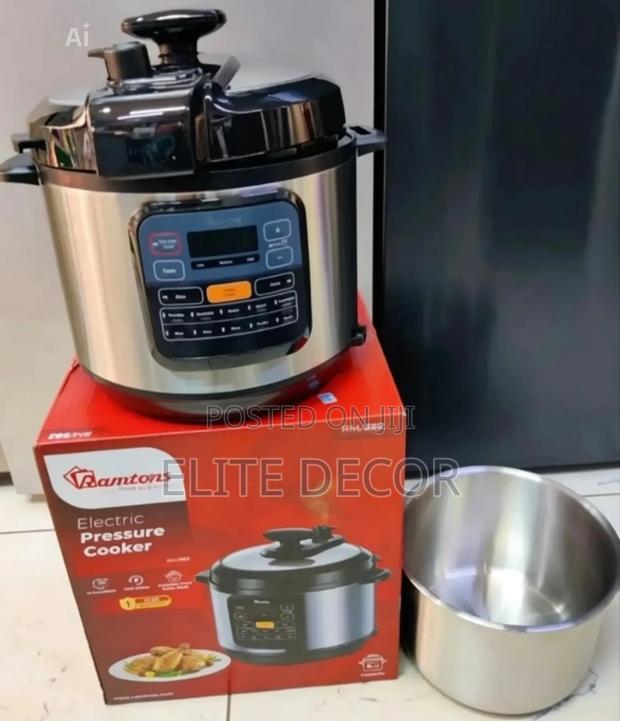 Ramtons Electric Pressure Cookers* Capacity_ 6 Litres