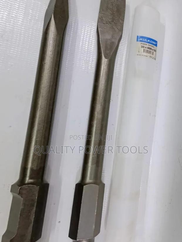 Kulkoni Ph65a Chisel 30x400mm Hex Shank Demolition Jackhammer Bit - main view