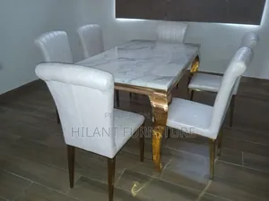 Six-Seater Marble Dining Table