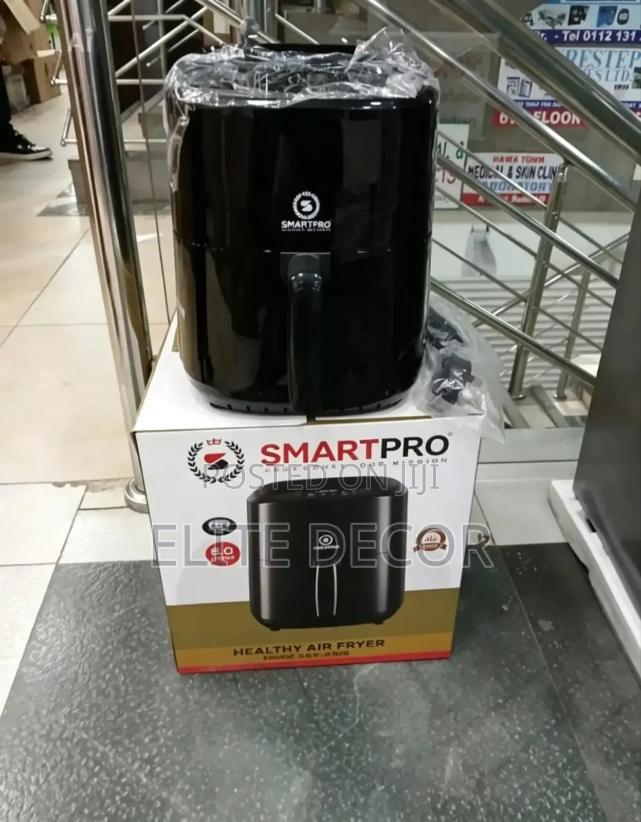 5litres Smart Pro Digital Air Fryer Black Color