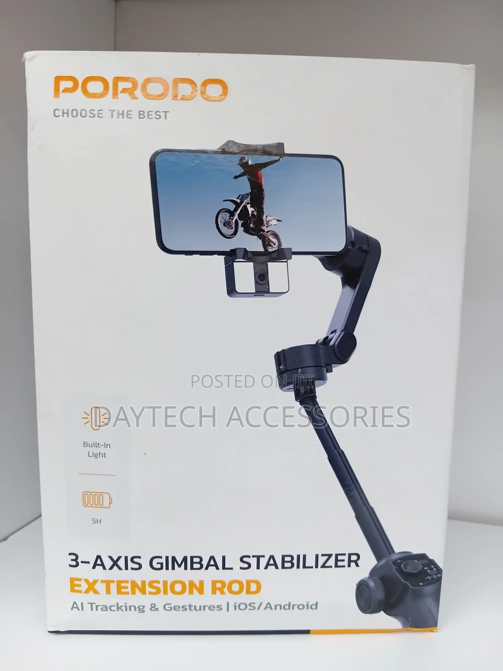 Porodo Ai Tracker Gimbal P9 – Black