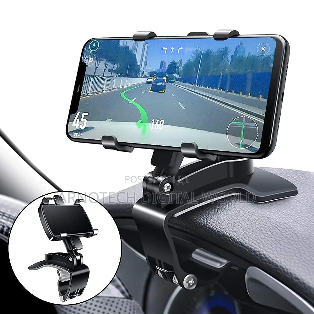 360 Degree Car Phone Holder - Flexible Stand for Universal Phones